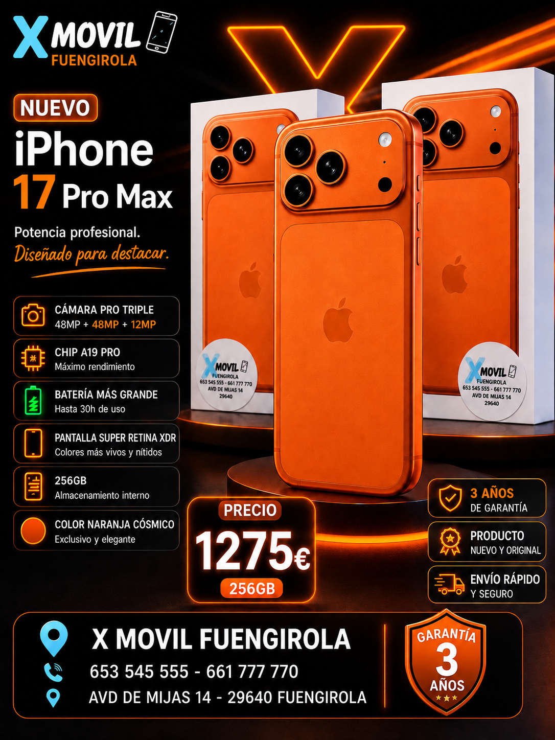 IPHONE 17 PRO MAX 256GB