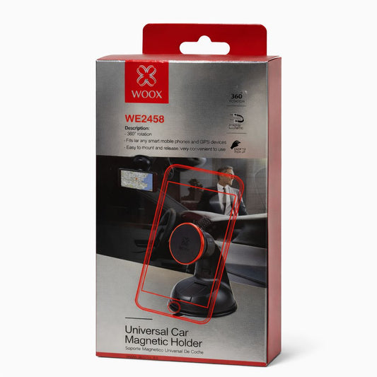 Soporte magnético coche Woox WE2458 rojo