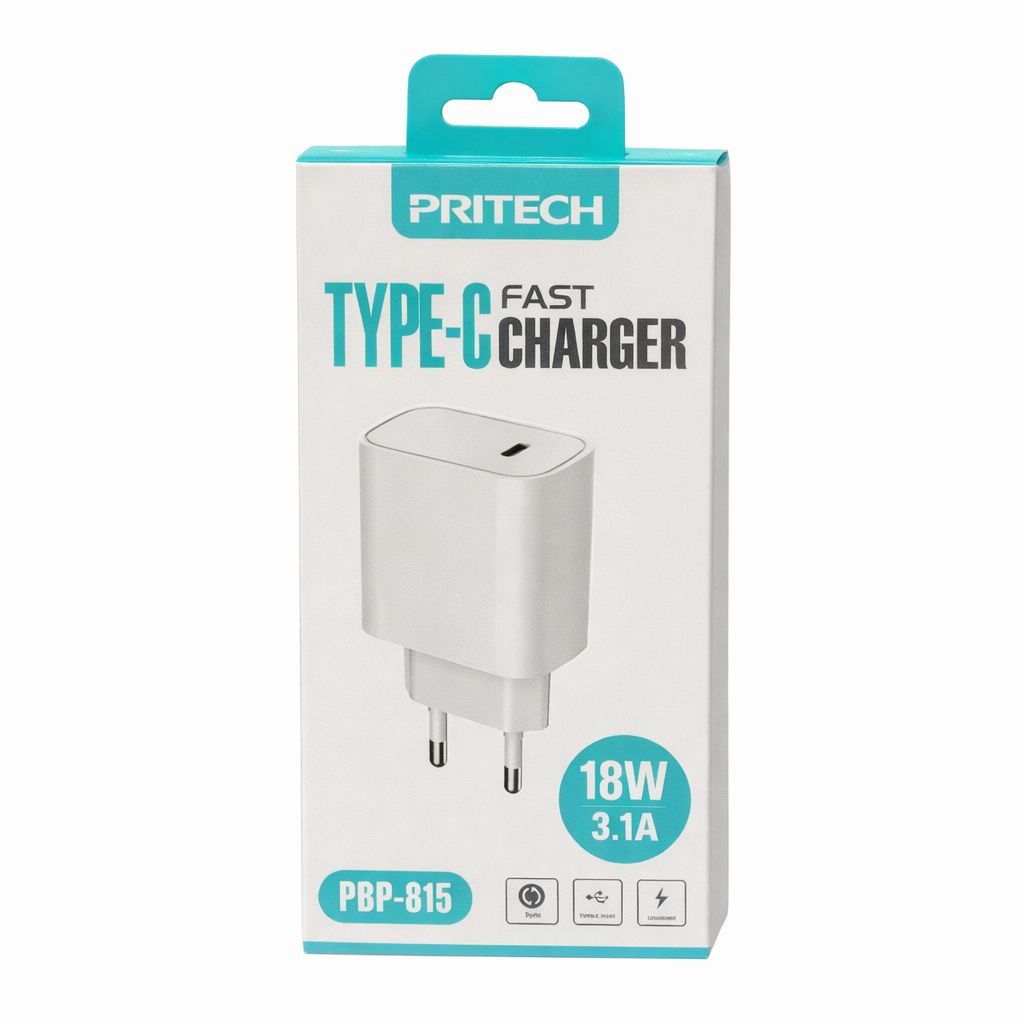 Cargador Pritech Type-C 18W 3.1A